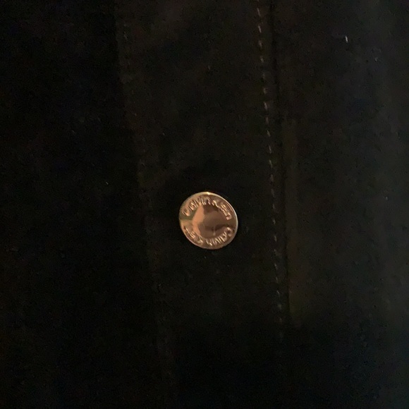 Calvin Klein Size 12 Faux suede A Line like new condition - Picture 3 of 4